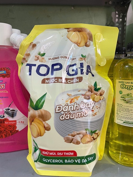 Nước rửa chén TOP gia Hương gừng 2L
