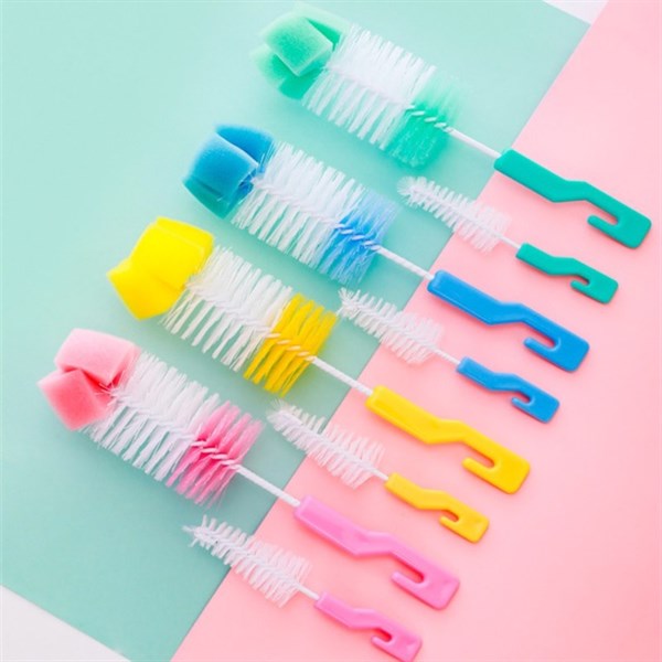 dụng cụ rửa bình sữa và núm ti cho bé bộ 2 cái