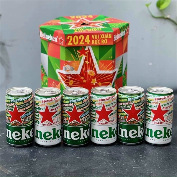 Hộp quà 6 lon bia Heineken