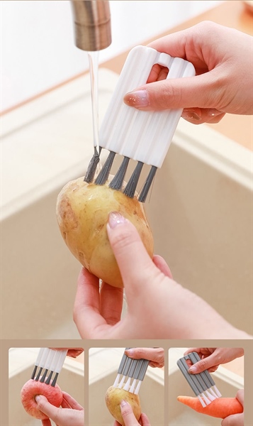 Dụng cụ bàn chải vệ sinh có thể uốn cong rửa nắp bình nước