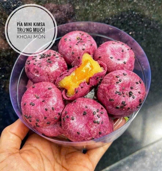 BÁNH PÍA MINI KIMSA TRỨNG MUỐI VỎ KHOAI MÔN