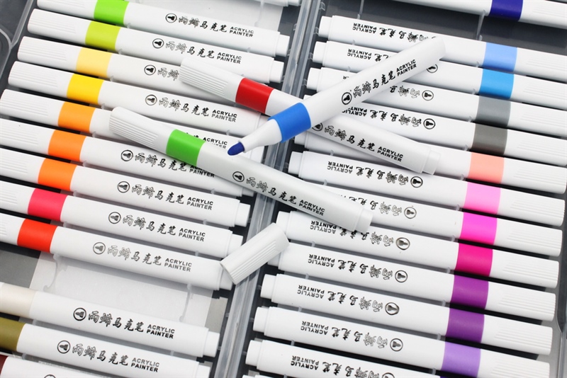 Hộp 36 Bút Lông Màu Acrylic Marker