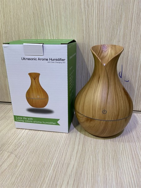 máy khuếch tán tinh dầu vân gỗ lọ hoa