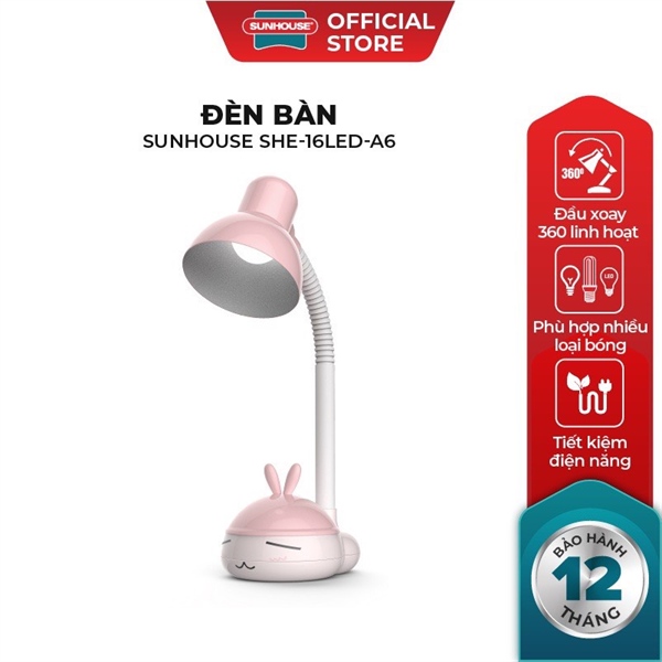 ĐÈN BÀN SUNHOUSE SHE-16LED-A6 CHÍNH HÃNG