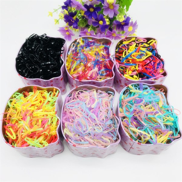 Hộp thun cột tóc kitty cho bé dây chun