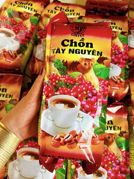Cafe chồn Tây Nguyên bịch 500g