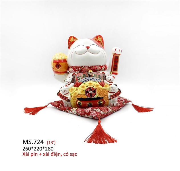 Mèo thần tài vẫy tay size lớn 28cm