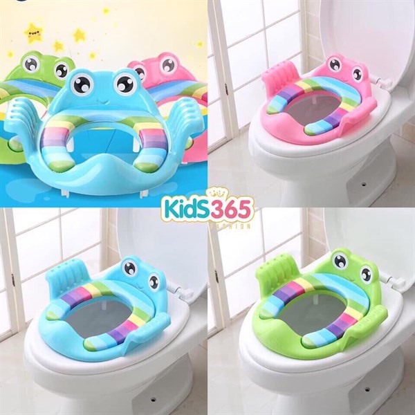 miếng thu nhỏ bồn cầu có tay vịn