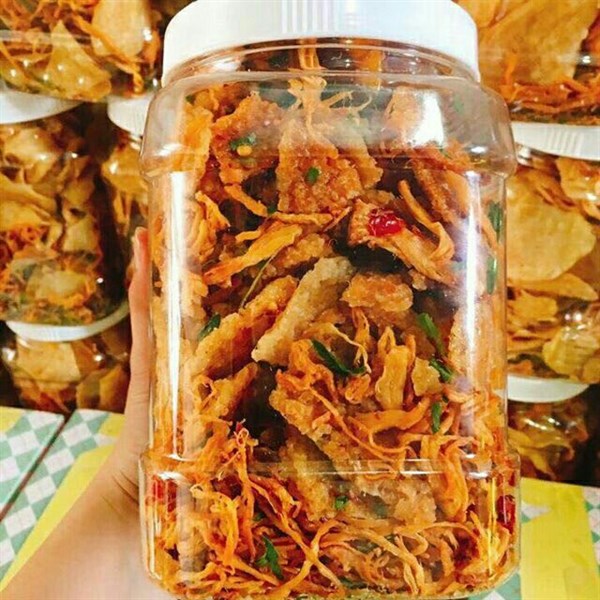 Cơm cháy khô gà hũ 500gram