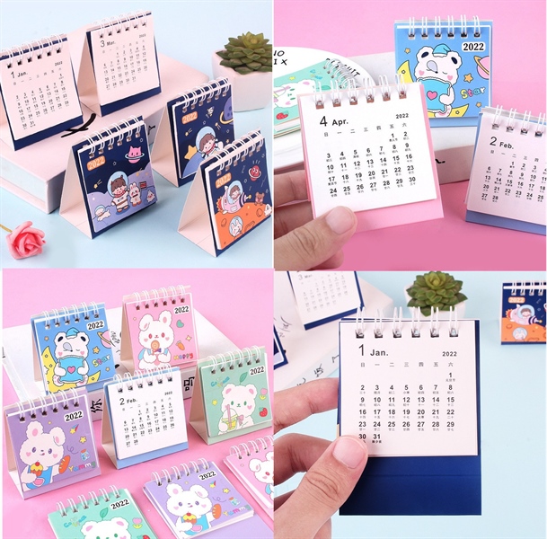 lịch mini để bàn làm việc siêu kute 2024