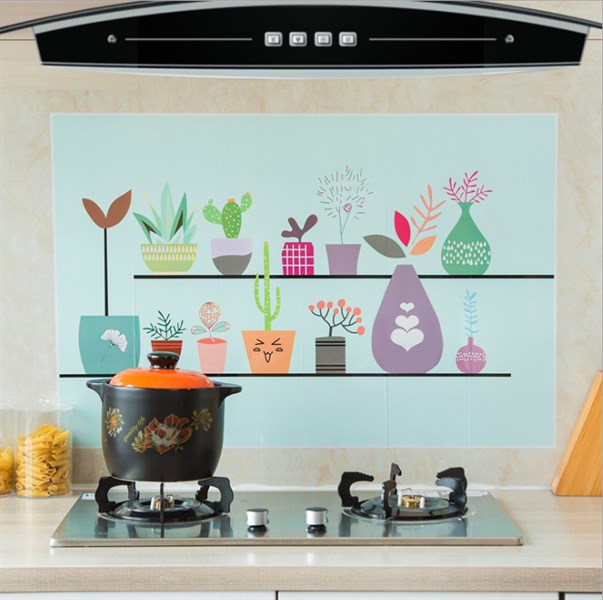 Giấy dán bếp hoạt hình loại tốt 89.5CM*60CM