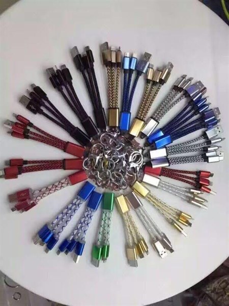 Cáp sạc 3 đầu móc khóa