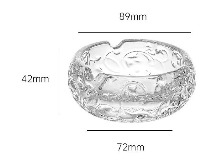 gạt tàn thuỷ tinh hàng decor trang trí phòng sách nhỏ cao cấp