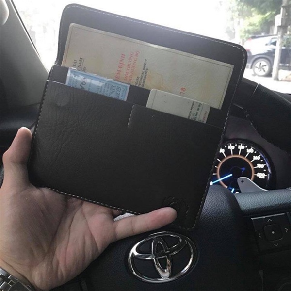 bóp da đựng giấy tờ đăng kiểm xe hơi đa năng