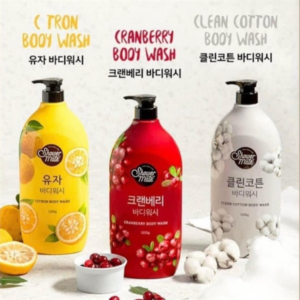 Sữa tắm hương hoa Shower Mate Body Wash Hàn Quốc 1.2kg