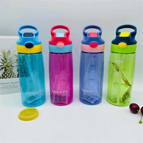 bình nước thể thao trong suốt có nắp gài tiện lợi 800ml