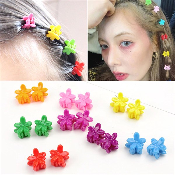 set 50 kẹp tóc hoa 5 cánh may mắn