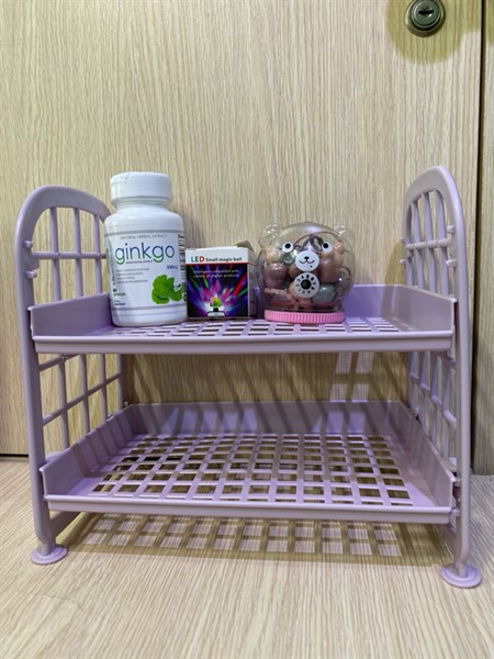 kệ nhựa 2 tầng tiết kiệm không gian