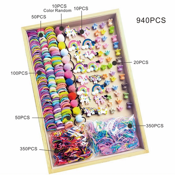 hộp chun cột tóc 940 chi tiết cho bé sài quanh năm