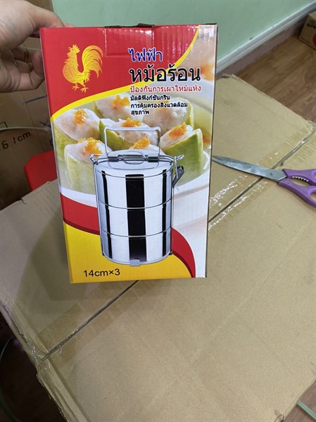 Cà mèn inox 3 tầng Thái Lan 14cmx3