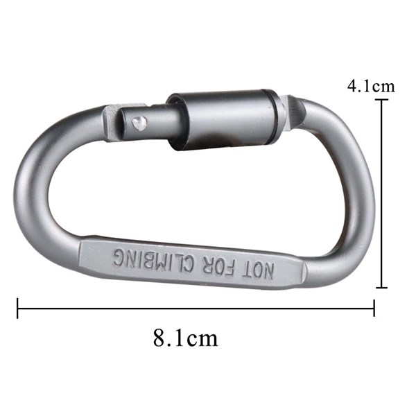 Móc khoá nhôm carabiner hình chữ D