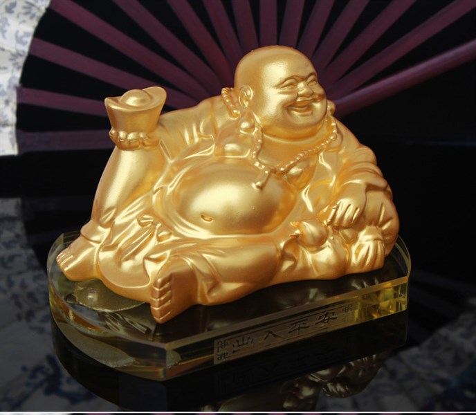 Tượng phật di lặc vàng