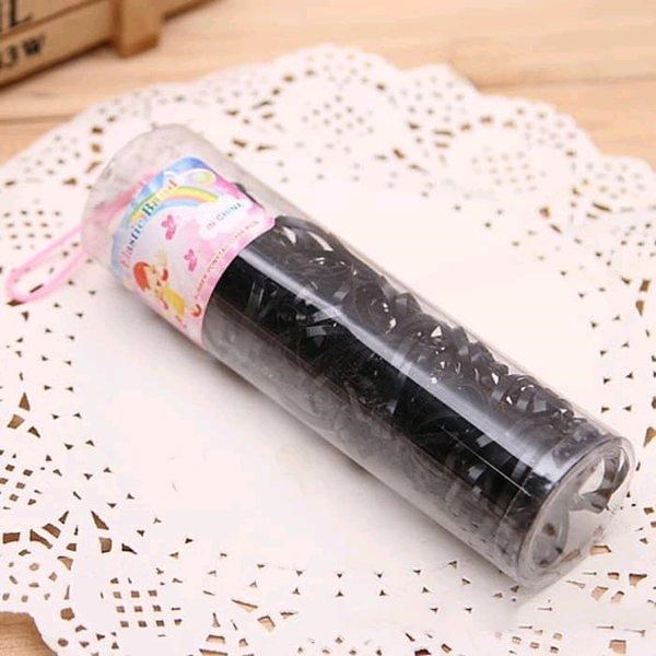 hộp dây thun đen cột tóc