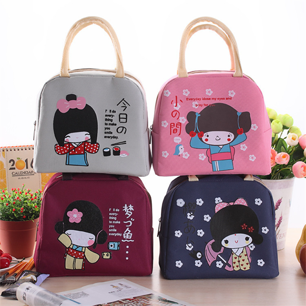 Túi giữ nhiệt hình cô gái Nhật