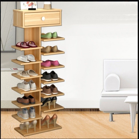Kệ giầy gỗ 9 tầng mẫu mới