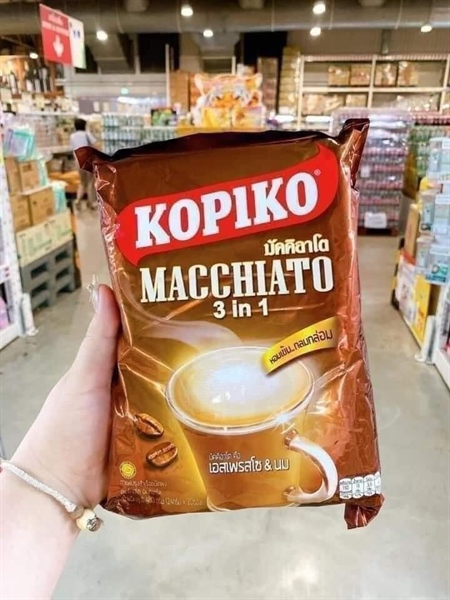 Túi 20 gói cà phê sữa 3in1 Kopiko Thái Lan