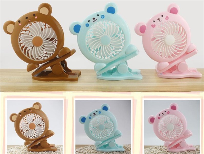 Quạt mini kẹp bàn hình thú loại đẹp