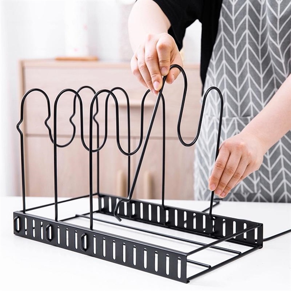 Kệ Để Xoong Nồi, Để Thớt Mẫu Mới Bằng Sắt Tháo Lắp Tiện Lợi