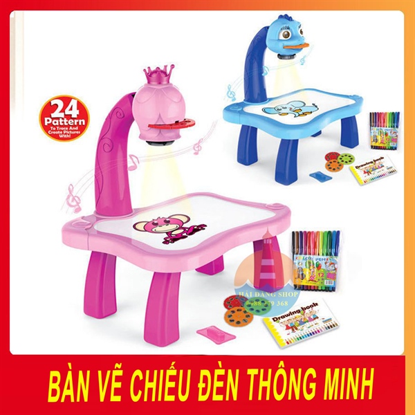 Bàn vẽ thông minh có đèn cho bé