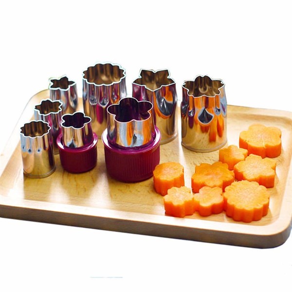 Bộ tỉa rau củ hình hoa 8 món loại lớn