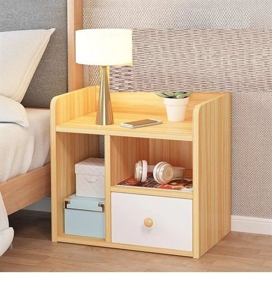 tủ gỗ kê đầu giường có 1 ngăn kéo mở