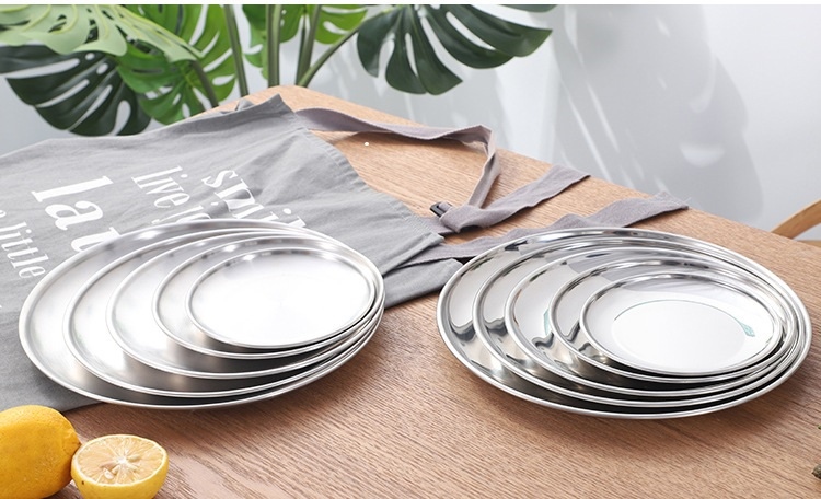 Bộ 5 dĩa inox Đức loại xịn