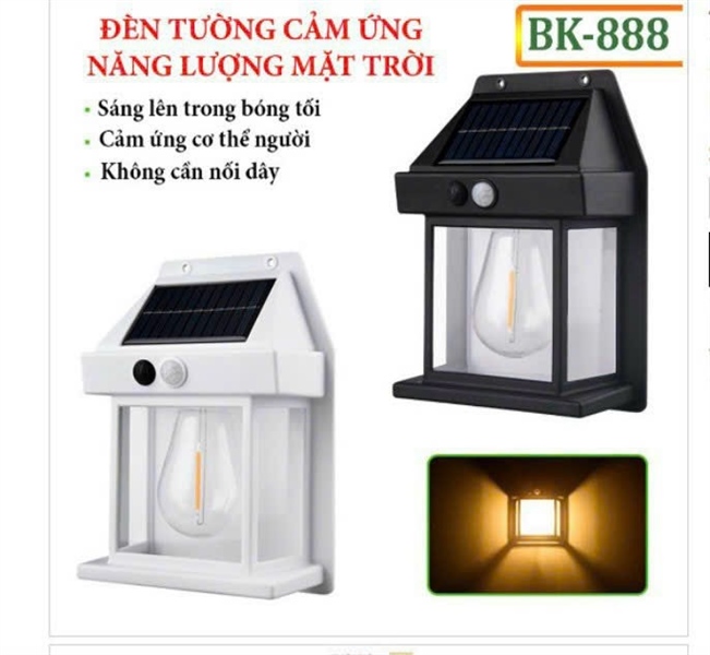 đèn cảm ứng năng lượng mặt trời BK888