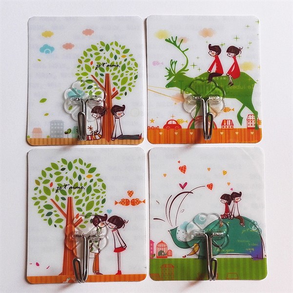 combo 3 móc dán tường 3D siêu chắc