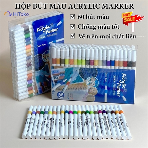 Hộp 60 cây bút màu Acrylic