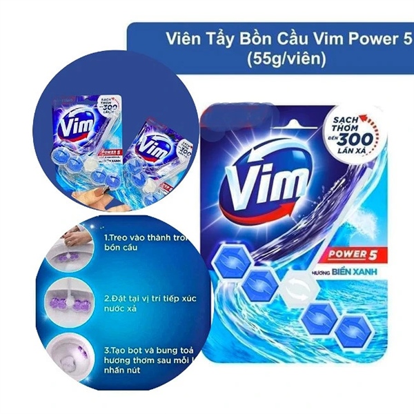 Vim treo bồn cầu khử mùi hôi