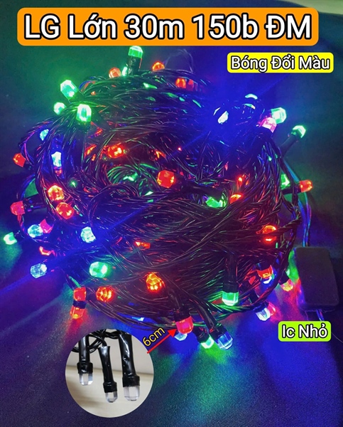 Dây đèn led lục giác 30m đủ màu