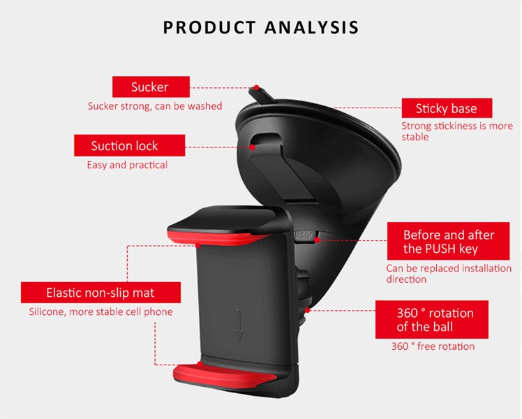 Giá đỡ điện thoại silicone sucker mẫu mới - HOT