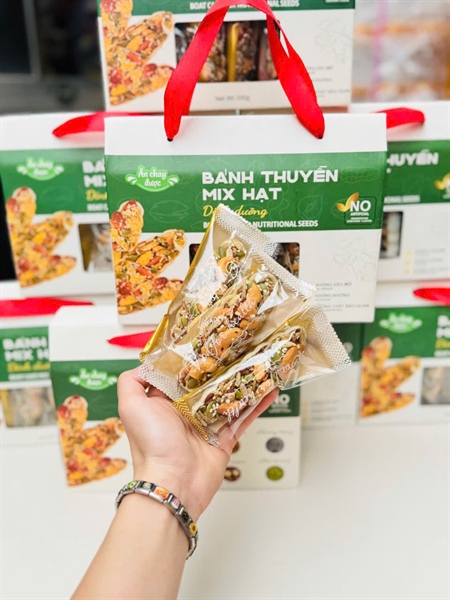 Bánh thuyền mix hạt ngũ cốc ăn kiêng 500g