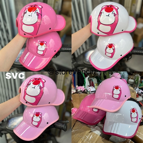 Nón bảo hiểm gấu Lotso