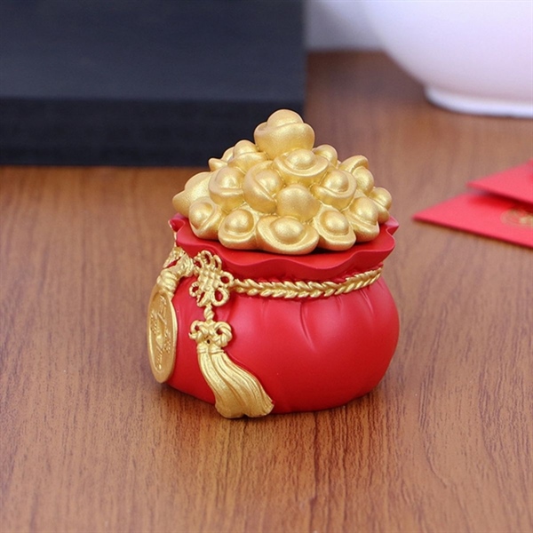 Túi vàng thần tài chiêu lộc 6*5.5cm