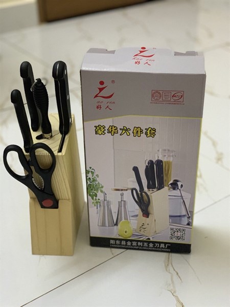 bộ dao 5 món có hộp để dao