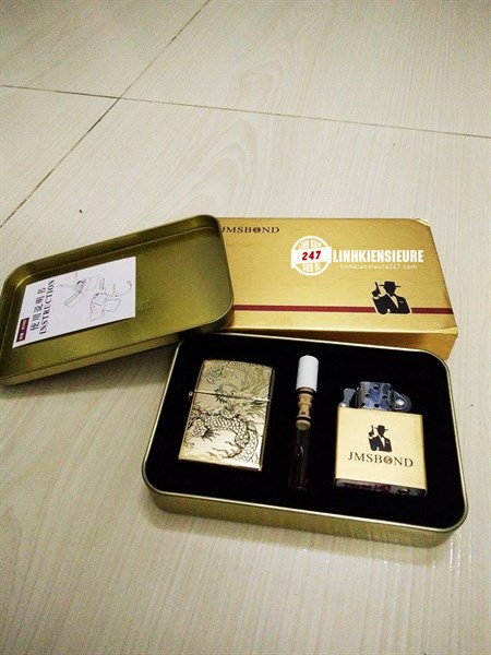 Combo 2 quẹt zippo ( 1 sạc điện, 1 xài ga )
