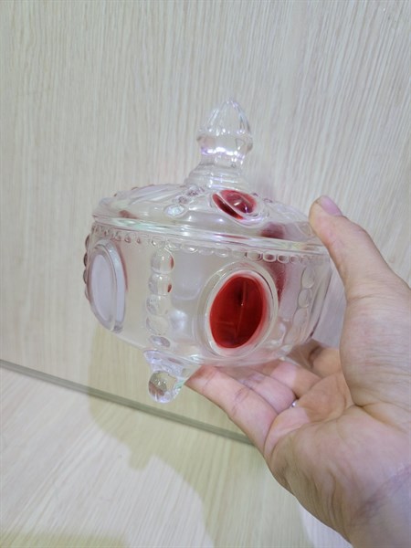 Thố thủy tinh phối màu