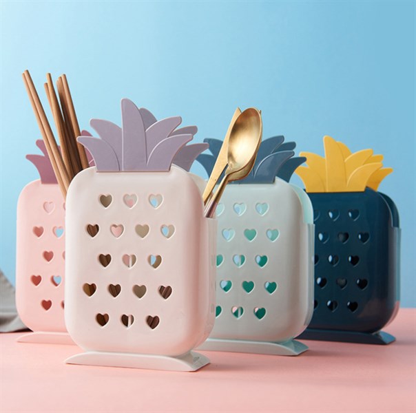 khay đựng muỗng đũa hình trái cây