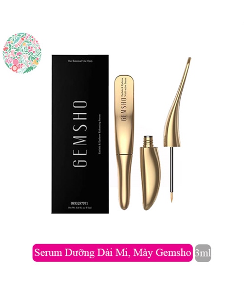 Serum dưỡng dài mi và lông mày Gemsho hàng Mỹ